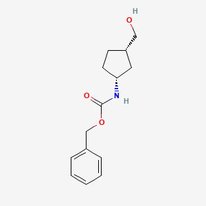 benzyl N-[(1R,3S)-3-(hydroxymethyl)cyclopentyl]carbamate