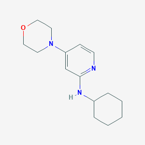 molecular formula C15H23N3O B14002499 n-Cyclohexyl-4-(morpholin-4-yl)pyridin-2-amine CAS No. 75291-60-0
