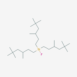 molecular formula C27H57FSi B14002500 Silane,fluorotris(3,5,5-trimethylhexyl)- CAS No. 3800-91-7