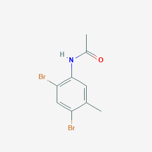 molecular formula C9H9Br2NO B14002506 N-(2,4-dibromo-5-methylphenyl)acetamide CAS No. 36789-29-4