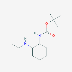 molecular formula C13H26N2O2 B1400252 (2-Ethylamino-cyclohexyl)-carbamic acid tert-butyl ester CAS No. 1353979-25-5