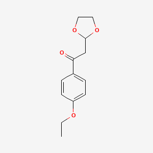 2-(1,3-Dioxolan-2-yl)-1-(4-ethoxy-phenyl)-ethanone