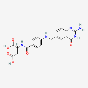 molecular formula C20H19N5O6 B14002577 L-Aspartic acid, monohydrate CAS No. 5864-24-4