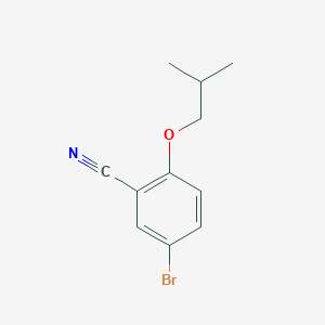 molecular formula C11H12BrNO B1400259 5-Bromo-2-isobutoxybenzonitrile CAS No. 876918-26-2