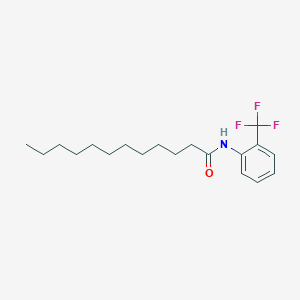 molecular formula C19H28F3NO B14002611 Dodecanamide,n-[2-(trifluoromethyl)phenyl]- CAS No. 2803-96-5
