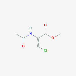 molecular formula C6H8ClNO3 B14002627 2-Propenoic acid, 2-(acetylamino)-3-chloro-, methyl ester CAS No. 105590-99-6