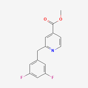 molecular formula C14H11F2NO2 B1400263 Methyl 2-(3,5-difluorobenzyl)isonicotinate CAS No. 1251845-13-2