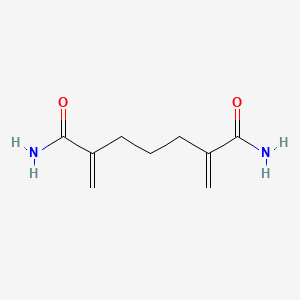 molecular formula C9H14N2O2 B14002651 2,6-Dimethylideneheptanediamide CAS No. 80323-49-5