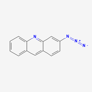 molecular formula C13H8N4 B14002696 Acridine, 3-azido- CAS No. 34947-28-9