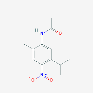 molecular formula C12H16N2O3 B14002698 n-[2-Methyl-4-nitro-5-(propan-2-yl)phenyl]acetamide CAS No. 6342-84-3