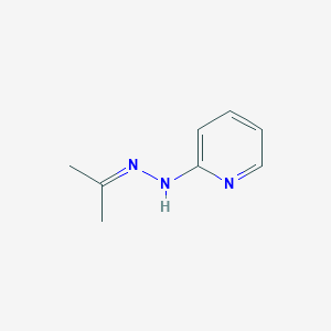 molecular formula C8H11N3 B14002728 N-(propan-2-ylideneamino)pyridin-2-amine CAS No. 19848-72-7