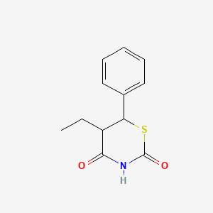 molecular formula C12H13NO2S B14002732 Phenylthiodione CAS No. 3571-78-6