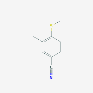 molecular formula C9H9NS B1400278 3-Methyl-4-methylsulfanylbenzonitrile CAS No. 918967-41-6