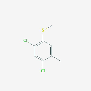 molecular formula C8H8Cl2S B1400280 2,4-Dichloro-5-methylthioanisole CAS No. 1806275-36-4