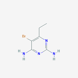 molecular formula C6H9BrN4 B1400281 5-Bromo-6-ethyl-2,4-pyrimidinediamine CAS No. 861103-60-8