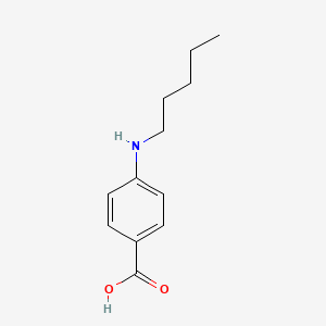 molecular formula C12H17NO2 B14002867 4-(Pentylamino)benzoic acid CAS No. 75681-60-6