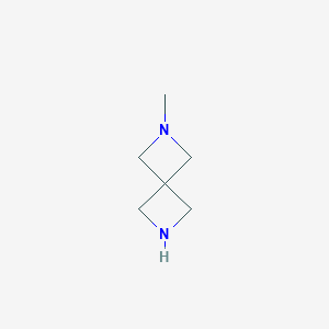molecular formula C6H12N2 B1400288 2-Methyl-2,6-diazaspiro[3.3]heptane CAS No. 1203567-11-6