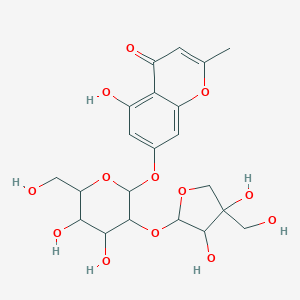 molecular formula C21H26O13 B140029 Schumanniofioside B CAS No. 128396-16-7