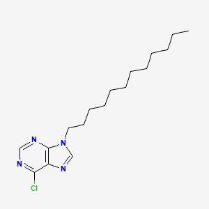 molecular formula C17H27ClN4 B14002947 6-Chloro-9-dodecyl-9H-purine CAS No. 68180-24-5