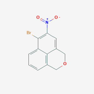 molecular formula C12H8BrNO3 B1400298 5-Nitro-6-bromo-1h,3h-benzo[de]isochromene CAS No. 959766-43-9