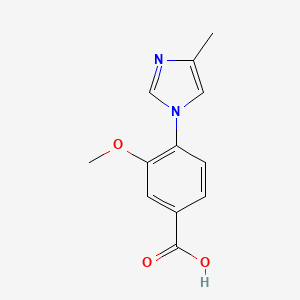 B1400299 3-methoxy-4-(4-methyl-1H-imidazol-1-yl)benzoic acid CAS No. 937026-26-1
