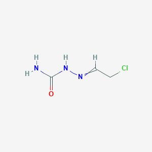 molecular formula C3H6ClN3O B14003008 Hydrazinecarboxamide, 2-(2-chloroethylidene)- CAS No. 66188-77-0