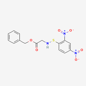 molecular formula C15H13N3O6S B14003014 DNPS-Gly-o-Bzl CAS No. 32943-09-2