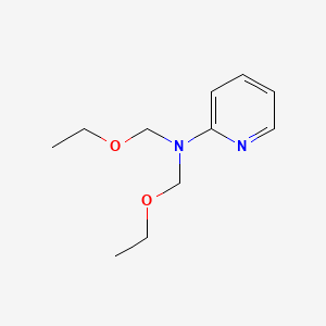 molecular formula C11H18N2O2 B14003026 N,N-bis(ethoxymethyl)pyridin-2-amine CAS No. 66377-36-4