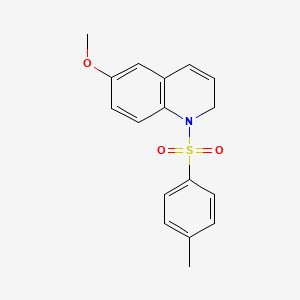 molecular formula C17H17NO3S B14003053 6-methoxy-1-(4-methylphenyl)sulfonyl-2H-quinoline CAS No. 34129-41-4