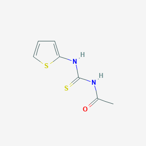 molecular formula C7H8N2OS2 B14003104 N-(thiophen-2-ylcarbamothioyl)acetamide CAS No. 66646-14-8