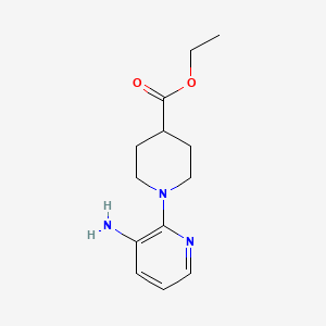 molecular formula C13H19N3O2 B1400311 Ethyl 1-(3-aminopyridin-2-yl)-piperidine-4-carboxylate CAS No. 955398-34-2