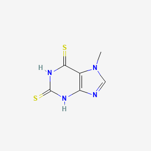 molecular formula C6H6N4S2 B14003123 7-methyl-3H-purine-2,6-dithione CAS No. 33403-02-0