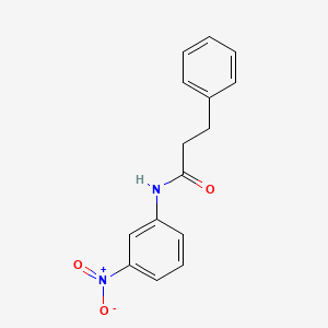 molecular formula C15H14N2O3 B14003144 N-(3-nitrophenyl)-3-phenylpropanamide CAS No. 6632-26-4