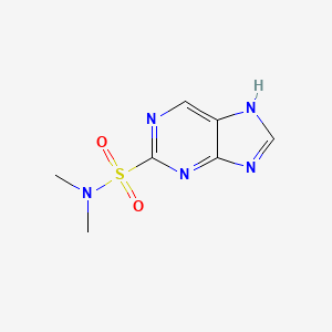 molecular formula C7H9N5O2S B14003156 N,N-dimethyl-7H-purine-2-sulfonamide CAS No. 89854-31-9