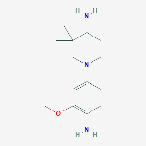 1-(4-Amino-3-methoxyphenyl)-3,3-dimethylpiperidin-4-amine