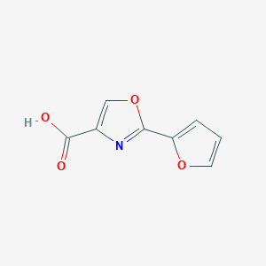 molecular formula C8H5NO4 B1400320 4-Oxazolecarboxylic acid, 2-(2-furanyl)- CAS No. 927800-86-0