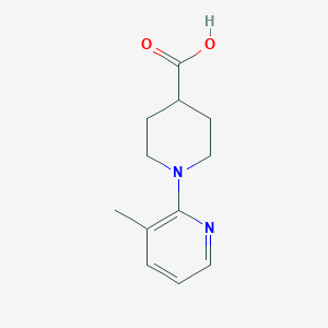 molecular formula C12H16N2O2 B1400321 1-(3-Methylpyridin-2-yl)piperidine-4-carboxylic acid CAS No. 1241894-71-2