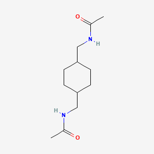 molecular formula C12H22N2O2 B14003211 cis-1,4-Bis(acetamidomethyl)cyclohexane CAS No. 70924-83-3