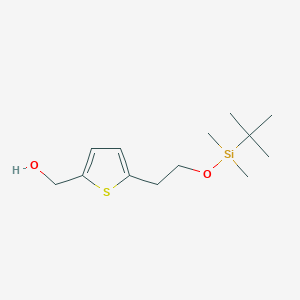 molecular formula C13H24O2SSi B1400322 (5-(2-(tert-Butyldimethylsilyloxy)ethyl)thiophen-2-yl)methanol CAS No. 1046497-76-0