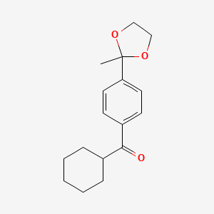 Cyclohexyl 4-(2-Methyl-1,3-dioxolan-2-yl)phenyl ketone