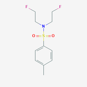 molecular formula C11H15F2NO2S B14003266 n,n-Bis(2-fluoroethyl)-4-methylbenzenesulfonamide CAS No. 432-92-8