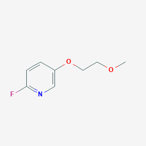 molecular formula C8H10FNO2 B1400327 2-Fluoro-5-(2-methoxyethoxy)pyridine CAS No. 1209778-75-5