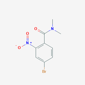 molecular formula C9H9BrN2O3 B1400328 4-bromo-N,N-dimethyl-2-nitrobenzamide CAS No. 29378-78-7
