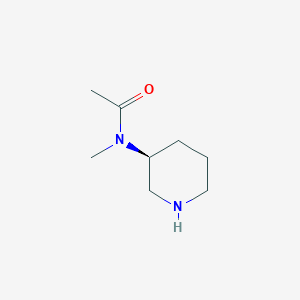 molecular formula C8H16N2O B1400330 N-Methyl-N-(S)-piperidin-3-yl-acetamide CAS No. 364734-41-8