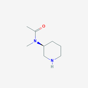 molecular formula C8H16N2O B1400330 (S)-N-甲基-N-哌啶-3-基-乙酰胺 CAS No. 364734-41-8
