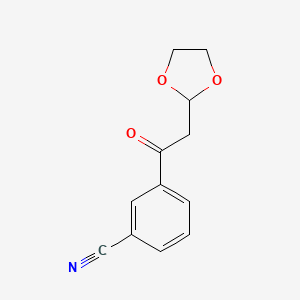 1-(3-Cyano-phenyl)-2-(1,3-dioxolan-2-yl)-ethanone