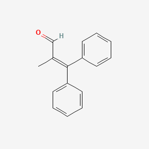 molecular formula C16H14O B14003323 2-Methyl-3,3-diphenylprop-2-enal CAS No. 1213-69-0