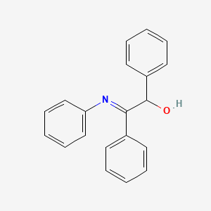 molecular formula C20H17NO B14003345 (2e)-1,2-Diphenyl-2-(phenylimino)ethanol CAS No. 15833-49-5