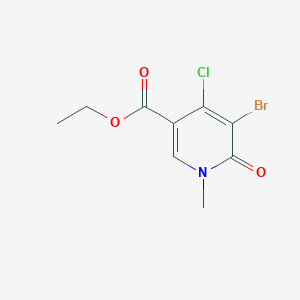 Ethyl 5-bromo-4-chloro-1-methyl-6-oxo-1,6-dihydropyridine-3-carboxylate