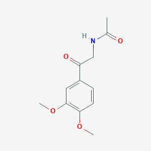 molecular formula C12H15NO4 B14003375 n-[2-(3,4-Dimethoxyphenyl)-2-oxoethyl]acetamide CAS No. 5190-84-1
